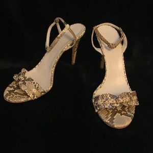 Gucci python skin sandals